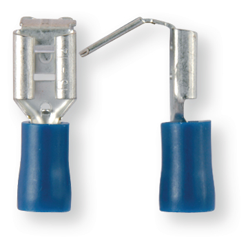Isolierter Verbinder 6,3x0,8 mm blau